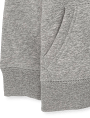 Sweat à capuche zippé uniforme unisexe pour tout-petit