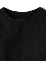 Camiseta básica con capas de uniforme para bebés y niños pequeños