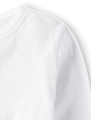 Camiseta básica con capas de uniforme para bebés y niños pequeños