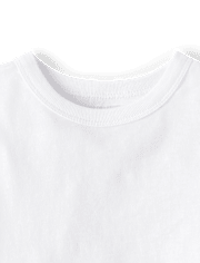 Camiseta básica con capas de uniforme para bebés y niños pequeños