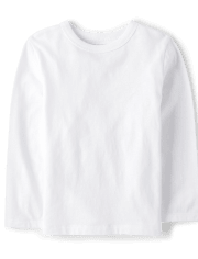 Camiseta básica con capas uniforme para bebés y niños pequeños