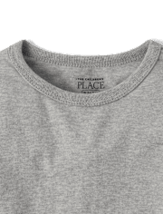 Camiseta básica con capas de uniforme para bebés y niños pequeños