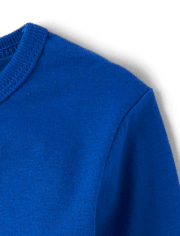 Camiseta básica con capas de uniforme para bebés y niños pequeños