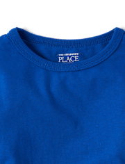 Camiseta básica con capas de uniforme para bebés y niños pequeños