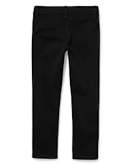 Girls Uniform Stretch Skinny Chino Pants