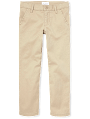 Pantalones chinos ajustados de uniforme para niñas