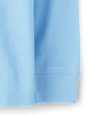 Polo de piqué de manga larga uniforme para bebés y niños pequeños