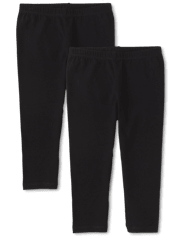 Lot de 2 leggings capri pour filles