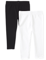 Pack de 2 leggings capri para niñas