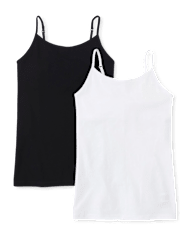 Lot de 2 camisoles basiques pour filles