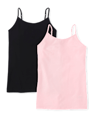 Lot de 2 camisoles basiques pour fille