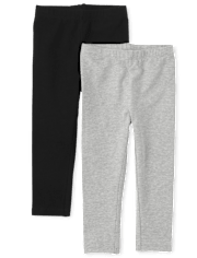 Lot de 2 leggings pour bébé et toute-petite fille