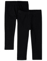 Lot de 2 leggings pour bébé et toute-petite fille