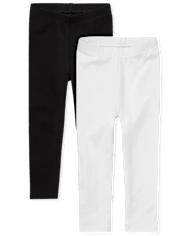 Lot de 2 leggings pour bébé et toute-petite fille