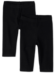 Baby And Toddler Girls Capri Leggings 2-Pack