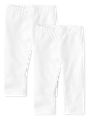 Baby And Toddler Girls Capri Leggings 2-Pack