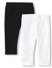 Baby And Toddler Girls Capri Leggings 2-Pack