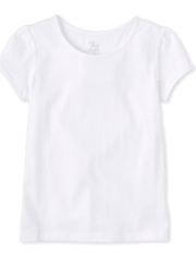 Camiseta básica con capas para bebés y niñas pequeñas