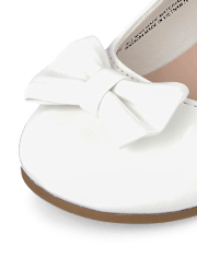 Chaussures à talons bas avec nœud pour petites filles