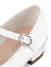 Chaussures à talons bas avec nœud pour petites filles