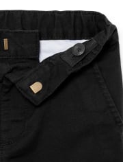 Pantalones chinos ajustados de uniforme para bebés y niños pequeños