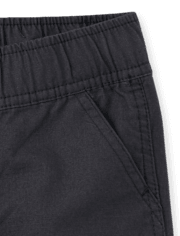 Short cargo garçon en tissu ripstop à enfiler
