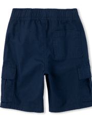 Short cargo garçon en tissu ripstop à enfiler