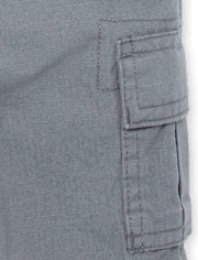 Shorts cargo sin cierres para niños pequeños