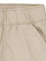 Pantalones cortos tipo cargo de uniforme para bebés y niños pequeños