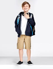 Boys Ripstop Pull On Cargo Shorts - Husky.