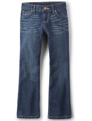Girls Basic Bootcut Jeans | The Children's Place - INDGOSTONE