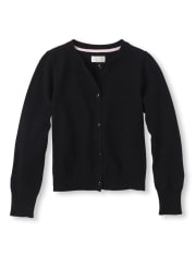 Girls Crew Neck Cardigan
