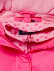 Toddler Girls Colorblock Hooded 3 In 1 Jacket