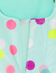 Toddler Girls Print Snow Overalls