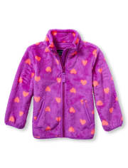 Toddler Girls Heart Print Favorite Jacket