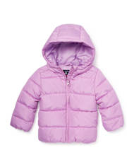 Toddler Girls Hooded Lightweight Puffer Jacket