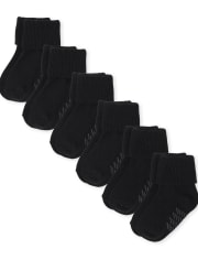 Unisex Baby And Toddler Triple Roll Socks 6-Pack