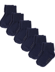 Baby And Toddler Triple Roll Socks 6-Pack
