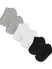 Lot de 6 paires de chaussettes unisexes pour bébé et tout-petit