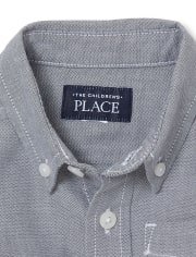 Toddler Boys Uniform Oxford Button Down Shirt
