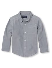 Toddler Boys Uniform Oxford Button Down Shirt