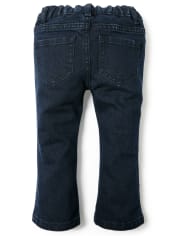 Baby And Toddler Girls Basic Bootcut Jeans - Blueberry Wash