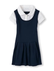 Girls Uniform 2 In 1 Dress