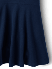 Vestido tipo polo de piqué de uniforme para niñas