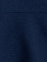 Vestido polo de piqué de manga larga uniforme para niñas