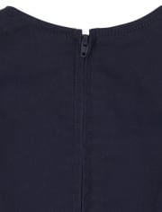 Jersey con cinturón de uniforme para niñas