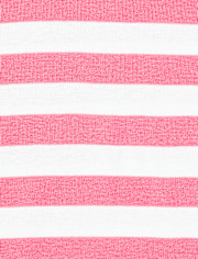Girls Flamingo And Striped Top And Pants 4-Piece Snug Fit Pajamas