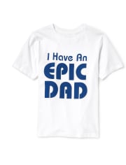 Boys Dad And Me 'I Have An Epic Dad' Matching Graphic Tee