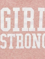 Toddler Girls Glitter 'Girl Strong' Graphic Tee