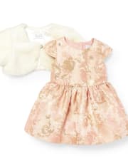 baby faux fur bolero